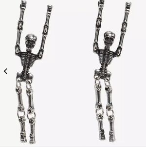 Social Collision Skeleton Drop Earrings